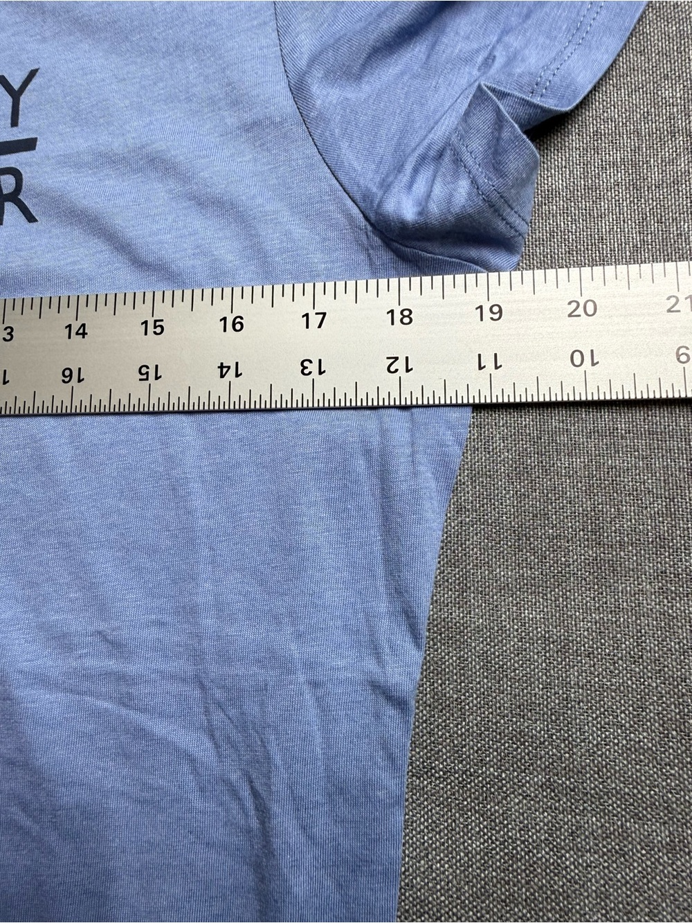 Tommy Hilfiger Women's Light Blue Logo Crewneck Tee - Picture 5 of 10